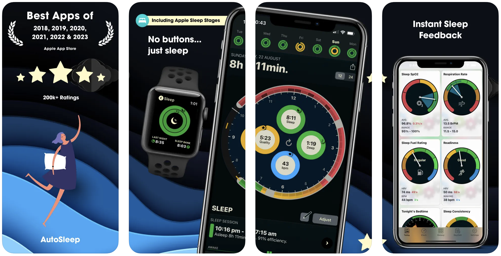 AutoSleep Track Sleep on watch